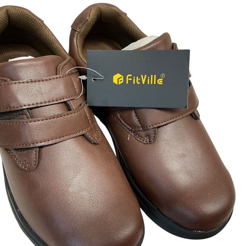 Fitville Marca Recovery  Power Women's Brown Shoes 9‎ EW  Arch Heel Support New